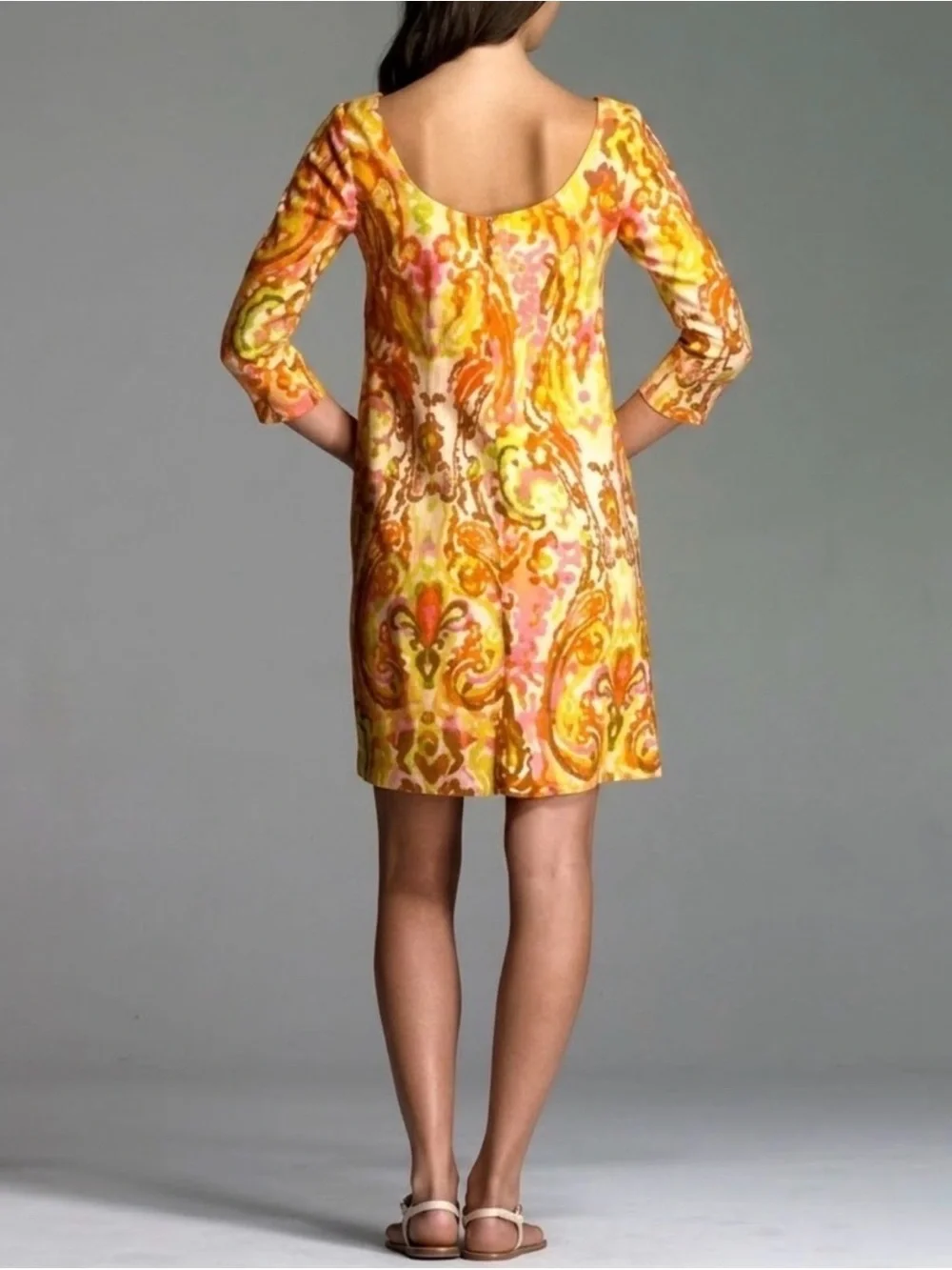 J. Crew Antonia Paisley Linen Dress